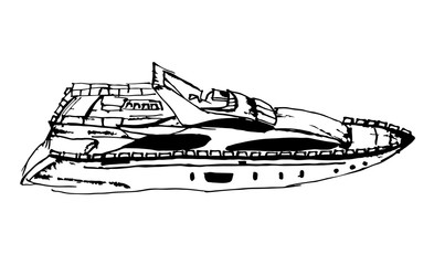 yacht illustration boat