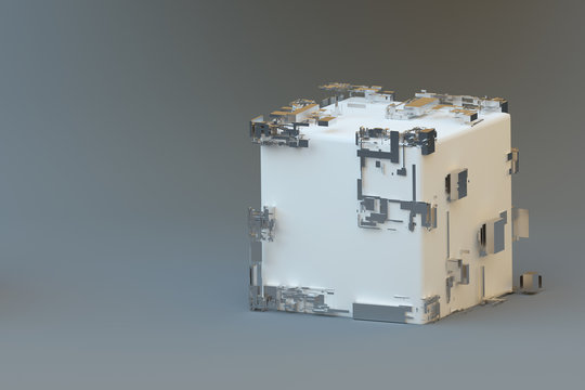 Abstract technology cube.