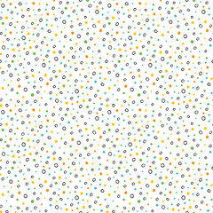 Textile polka dot pattern. Birthday vector decoration. Colorful fashion seamless
