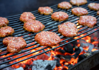 Grilled burgers