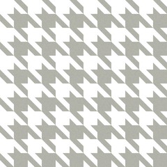 English tweed seamless texture in white and cold grey colors. Hounds tooth pattern with warm wool fabric effect.