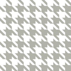 English tweed seamless texture in white and cold grey colors. Hounds tooth pattern with warm wool fabric effect.
