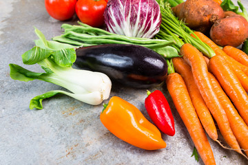 Gemüse frisch von der Ernte