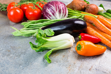 Gemüse frisch von der Ernte