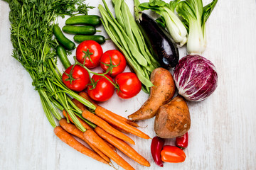 Gemüse frisch von der Ernte