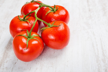 Frische und reife Tomaten