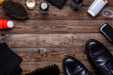 Brushes, wax, shoes, accessories