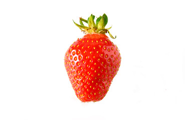 colorful of strawberry with white background 
