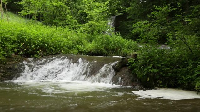 RAW-Video - Scheidegger Wasserfall im Allg&auml;u in S&uuml;ddeutschland 