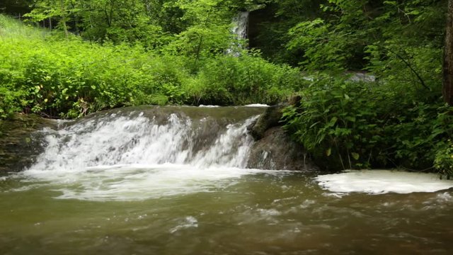 RAW-Video - Scheidegger Wasserfall im Allg&auml;u in S&uuml;ddeutschland 