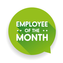 Employee of the month label