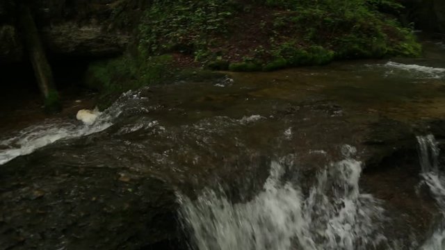 RAW-Video - Scheidegger Wasserfall im Allg&auml;u in S&uuml;ddeutschland 