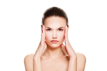 Fototapeta premium Spa Woman Isolated on White Background