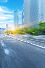 traffic in the downtown district,tianjin china.