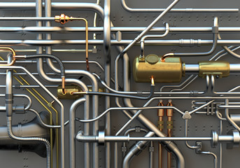 Network of pipes.