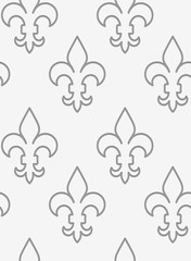 Perforated countered Fleur-de-lis in row