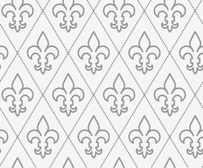 Perforated countered Fleur-de-lis