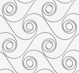 Fototapeta premium Perforated horizontal winding spirals