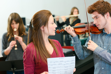 Learning to play the violin