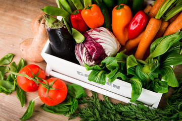 Gemüse frisch von der Ernte 
