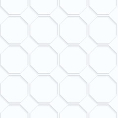 Quilling paper octagons in row