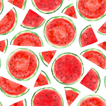 pattern with watermelon