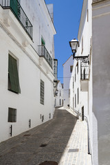 Fototapeta na wymiar White village alley, Andalusia, Spain
