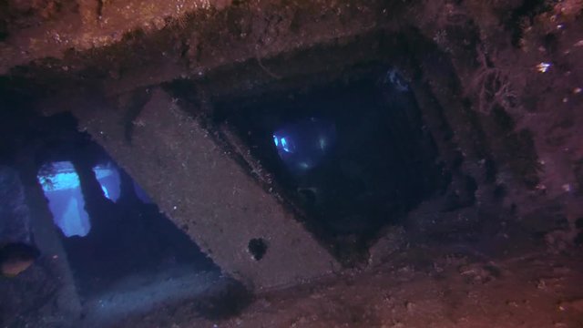 inside the wreck of the Numidia, Red sea, Egypt
