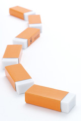 Lined eraser