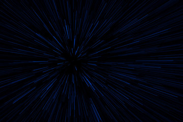 Fototapeta premium hyperspace star field zoom blur