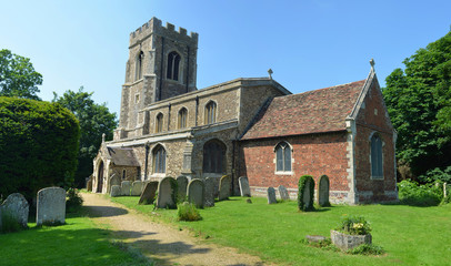 Fototapeta na wymiar All Saints Parish Church Offord Cluny Cambridgeshire 