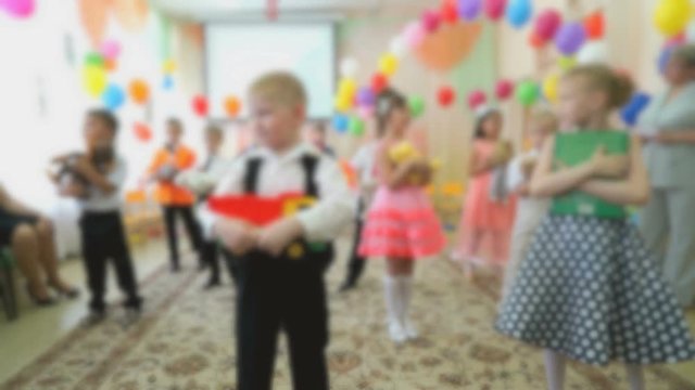 Children dancing at a kindergarten
