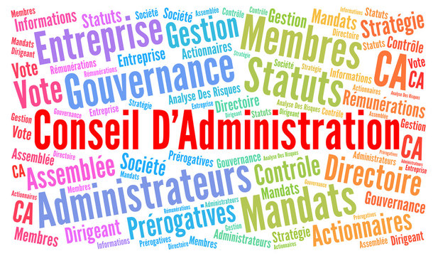 Conseil d'administration nuage de mots