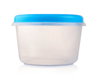 white plastic box  isolated on white background