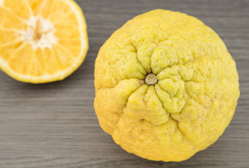 Full sliced oranges fruit. rich in vitamins