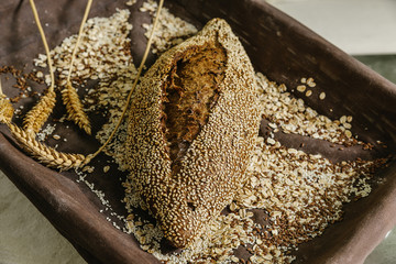 Still life of bread.