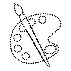 Palette and brush sign