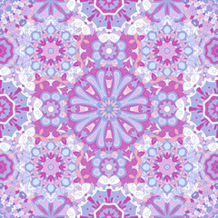 Seamless round pattern for printing on fabric or paper.