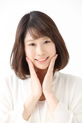 スキンケア・若い女性