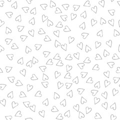 Seamless pattern with hearts for web, print, wallpaper, fashion fabric, textile design, background  invitation card or holiday decor