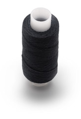 black  reel with threads