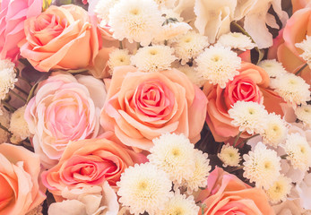 mix bunch flower background.