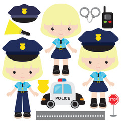 Police officer vector illustration