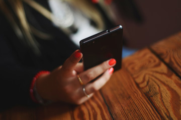 Young woman using smartphone