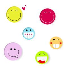 Smile icon for happiness