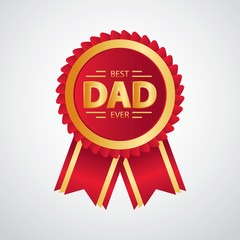 Father's Day Vector Illustration, gift card, background etc