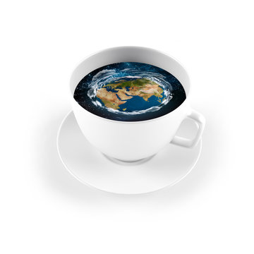  universe in a teacup. concept