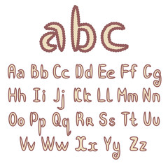Alphabet. Set of letters. Vector abc.