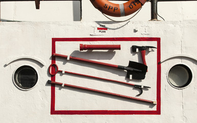 fire board on a sea vessel