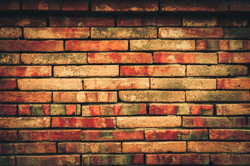 Old grunge brick wall background